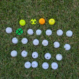 25 Used Golf Balls